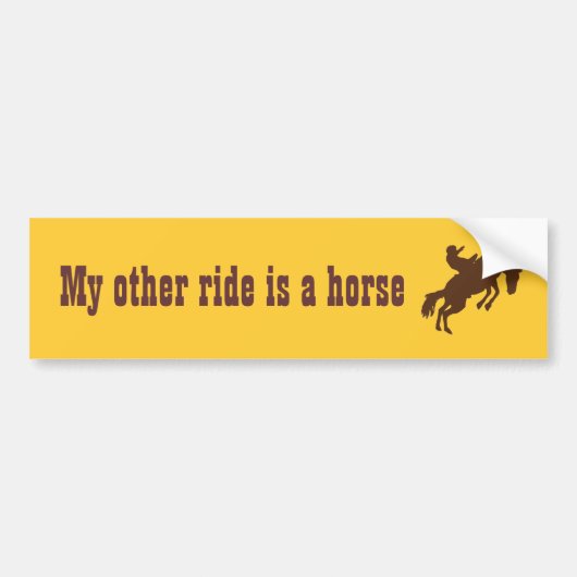 Mijn andere rit is een paard bumpersticker (Voorkant)