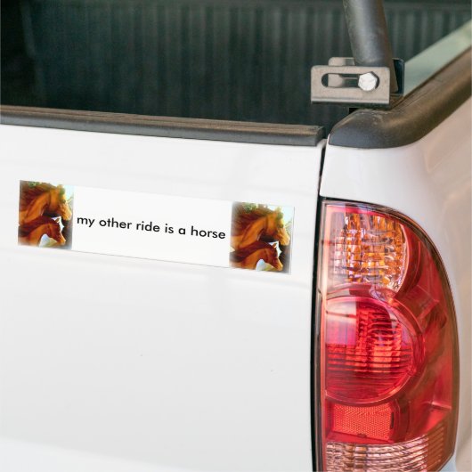 mijn andere rit is een paard bumpersticker (Op Truck)