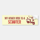Mijn andere rit is een SCOOTER Bumpersticker (Voorkant)
