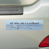 Mijn andere rit is een surfboard bumpersticker (Op auto)