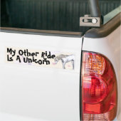 Mijn andere rit is een Unicorn Bumpersticker (Op Truck)