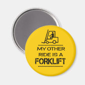 Mijn andere rit is een vorkheftruck magneet (Voorkant / Achterkant)