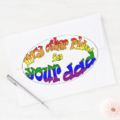 Mijn andere rit is je vader ovale sticker (Envelop)