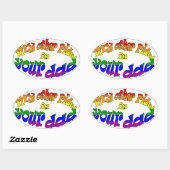 Mijn andere rit is je vader ovale sticker (Vel)