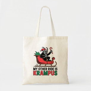 Mijn Andere Rit Is Krampus Krampus Slede Tote Bag