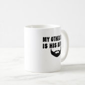 Mijn andere rit is zijn baard motorfiets baard koffiemok (Voorkant rechts)