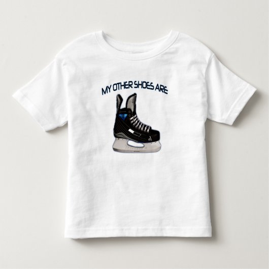 Mijn andere schoenen zijn...hockeyschoenen! kinder shirts (Voorkant)