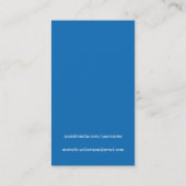 Mijn andere telefoon - Blauwe Persoonlijke Roepend Contactkaartje (Achterkant)