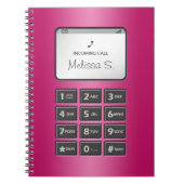 Mijn andere telefoon - Fuchsia notebook Notitieboek (Voorkant)