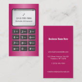 Mijn andere telefoon - Fuchsia Visitekaartjes (Voorkant / Achterkant)