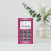 Mijn andere telefoon - Fuchsia Visitekaartjes (Staand voorkant)