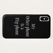 Mijn andere telefoon is een flip telefoon grappige Case-Mate iPhone case (Achterkant (horizontaal))