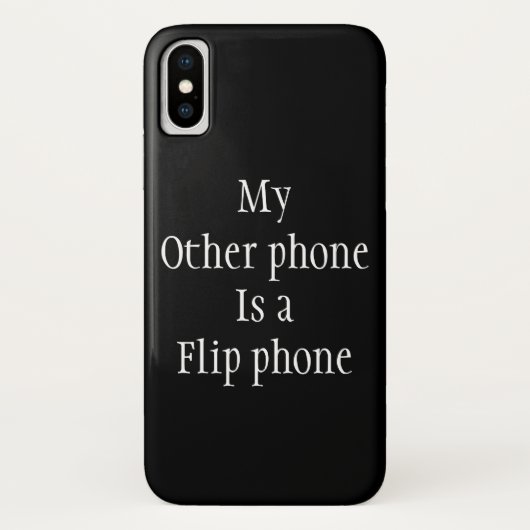 Mijn andere telefoon is een flip telefoon grappige Case-Mate iPhone case (Achterkant)