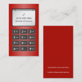 Mijn andere telefoon - Rode Persoonlijke Roepende  Contactkaartje (Voorkant / Achterkant)