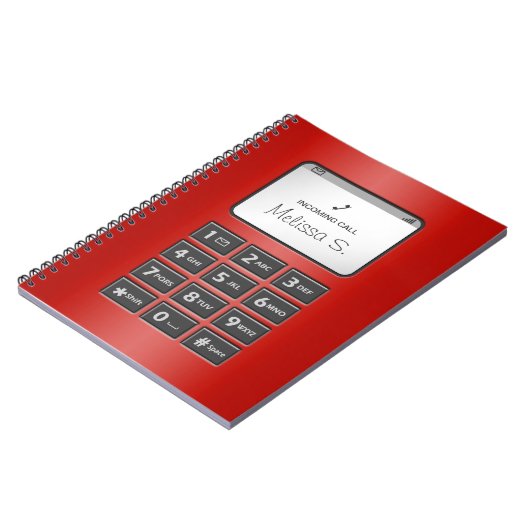 Mijn andere telefoon - rood Notitieboek (Linkerzijde)