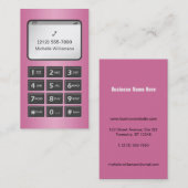 Mijn andere telefoon - Roze Visitekaartjes (Voorkant / Achterkant)