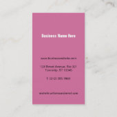 Mijn andere telefoon - Roze Visitekaartjes (Achterkant)