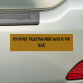 MIJN ANDERE TRUCK HEEFT MEER DEER IN DE TERUG (STI BUMPERSTICKER (Op auto)