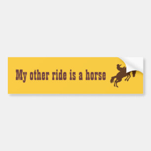 Mijn andere vervoermiddel is een paard bumpersticker