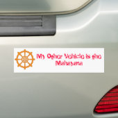 Mijn andere voertuig is de Mahayana Bumpersticker (Op auto)