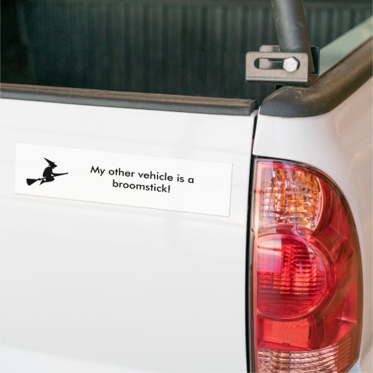 Mijn andere voertuig is een broomstick! bumpersticker (Op Truck)
