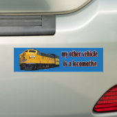 Mijn andere voertuig is een cnw voor locomotieven bumpersticker (Op auto)