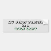 Mijn andere voertuig is een GOLFKAR Bumpersticker (Voorkant)