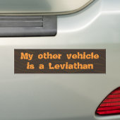 Mijn andere voertuig is een Leviathan Bumpersticker (Op auto)