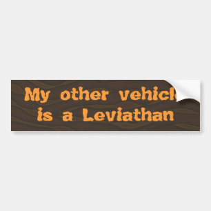Mijn andere voertuig is een Leviathan Bumpersticker