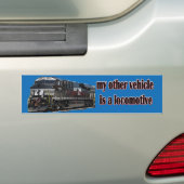 Mijn andere voertuig is een locomotief NS Bumpersticker (Op auto)