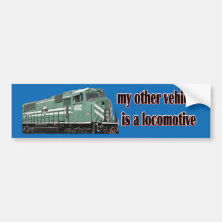 Mijn andere voertuig is een locomotief P&L Bumpersticker