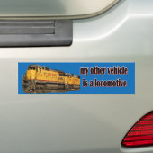 Mijn andere voertuig is een locomotief U.P. Bumpersticker (Op auto)