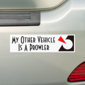 Mijn andere voertuig is een propler bumpersticker (Op auto)