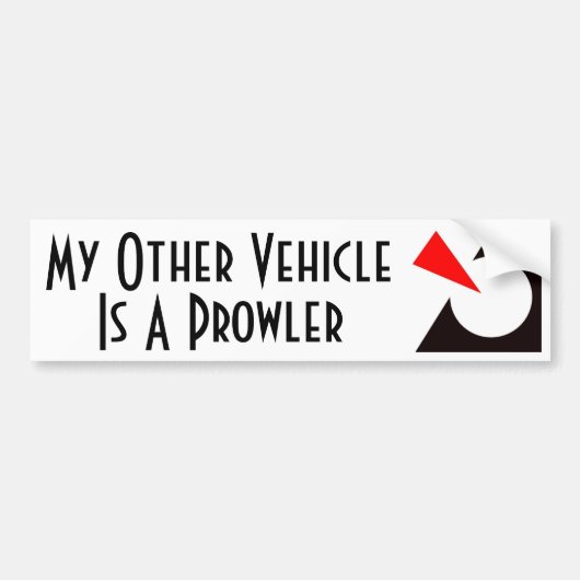 Mijn andere voertuig is een propler bumpersticker (Voorkant)