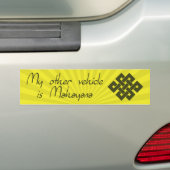 Mijn andere voertuig is Mahayana Bumpersticker (Op auto)