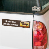 Mijn andere voertuig krijgt een beter benzinekilom bumpersticker (Op Truck)
