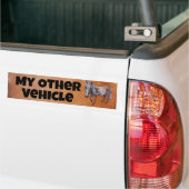 Mijn andere voertuig paard bumpersticker (Op Truck)