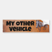 Mijn andere voertuig paard bumpersticker (Voorkant)