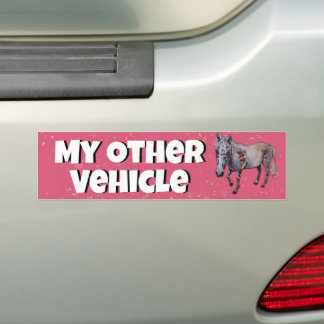 Mijn andere voertuig paard bumpersticker