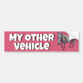 Mijn andere voertuig paard bumpersticker (Voorkant)