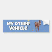 Mijn andere voertuig paard bumpersticker (Voorkant)
