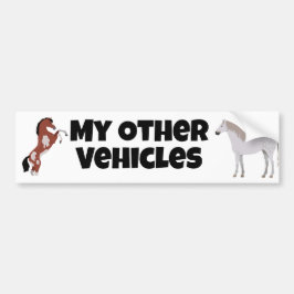 Mijn andere voertuigen, paarden bumpersticker