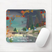Mijn andere wereld muismat (Met muis)