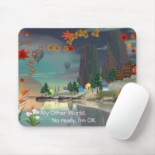 Mijn andere wereld muismat (Met muis)