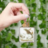 Mijn Angelic Love Monogram Sleutelhanger-Customize Sleutelhanger (Hand)