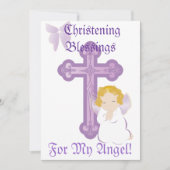 Mijn Angel's Christening Blessings-Customize Kaart (Voorkant)