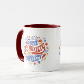 Mijn angst heeft angst Geestelijke gezondheid Mok (Voorkant links)