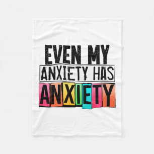 Mijn angst heeft een leuk bewustzijn van geestelij fleece deken