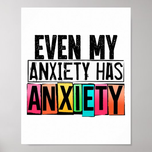 Mijn angst heeft een leuk bewustzijn van geestelij poster (Voorkant)