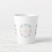 Mijn angst maakt deel uit van mijn charme latte mok (Voorkant)